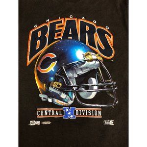 Vintage 1992 Chicago Bears Central Division Black Tshirt Size Large